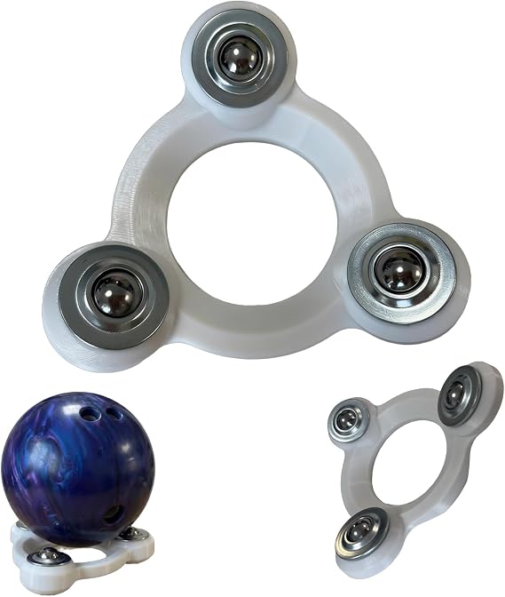 Bowling Ball Spinner, Hook & Grip Trainer with Maintenance Stand - All-in-One Practice Tool for Improving Rev Rate and Ball Performance