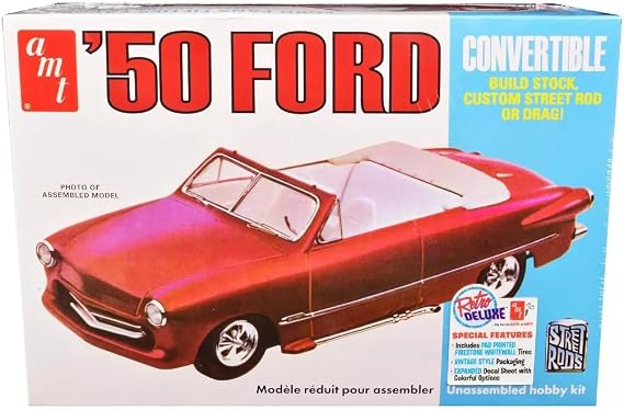 AMT 1950 Ford Convertible Street Rods Edition 1:25 Scale Model Kit