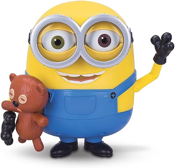 Minions Bob Interacts with Teddy Bear
