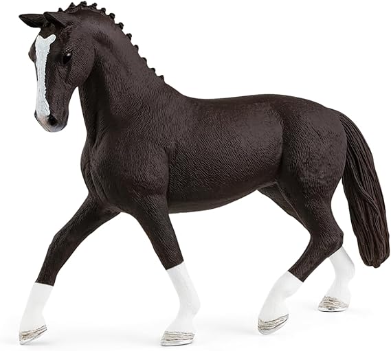 Schleich Horse Club - Hannoverian Mare, Black - Kids Ages 5+ | 13927 | Horse Figurine, Equestrian Toy for Girls 5+, Realistic Horse Toy, Screen-Free Imaginative Pretend Play, Party Gifts