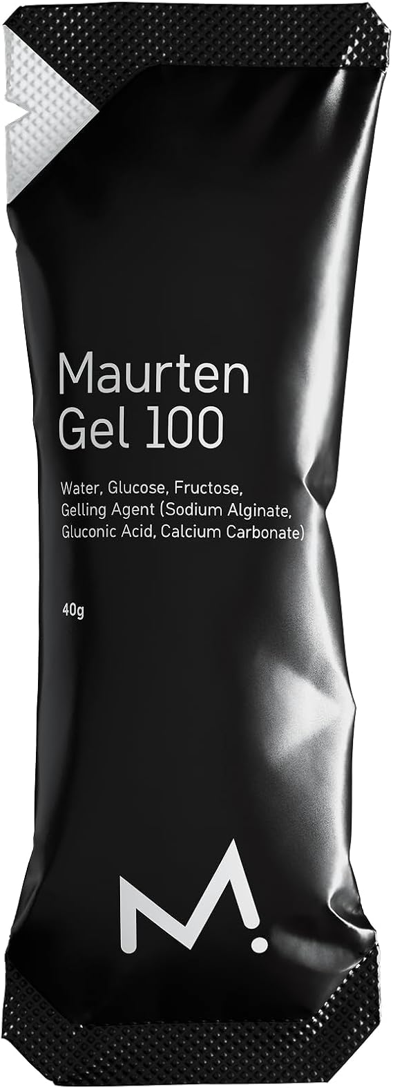 MAURTEN Gel 100 Energy Gel - 12-Pack of 40g - 25g Carbohydrates per Serving - Stomach-Friendly Patented hydrogel Technology for Cycling and Running - Natural & Free of Color or preservatives