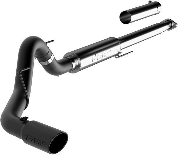 MBRP S5259BLK Black 4" Single Cat Back
