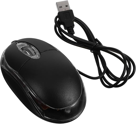 Wired USB Mouse 1000 Dpi Optical ABS Portable Input for PC