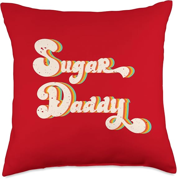 Vintage Sugar Daddy Throw Pillow