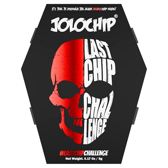 Jolochip Last-Chip-Challenge | World's Hottest Tortilla | Spicy Chip | Extreme Spicy Snack | Carolina Reaper, Scorpion and Ghost Pepper | 5g