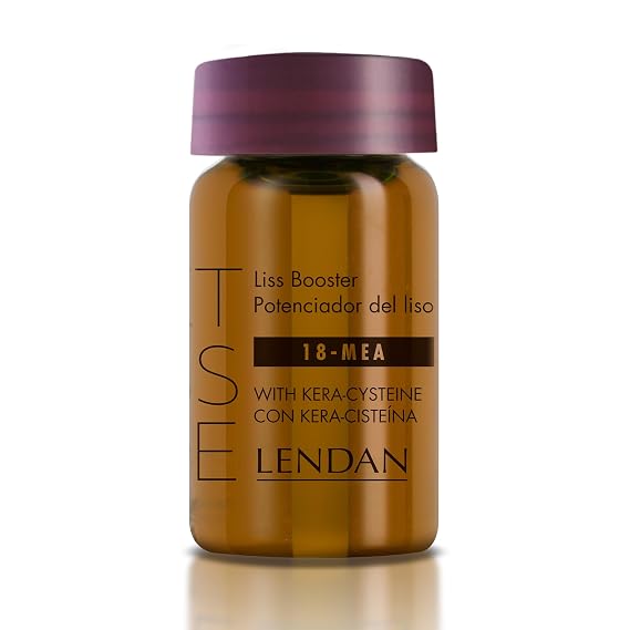 LENDAN - Next Liss Age Smoothing Booster - 6 x 7.6 ml - with 18-MEA and Hydrolyzed Keratin Concentrate - Enhances Professional Hair Straightening Treatment - Formaldehyde-Free