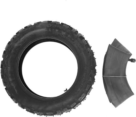 Electric Scooter Solid Tire, 10x3.0 Electric Scooter Inner and Outer Tire 10in Thickened Rubber AntiSkid Tyre