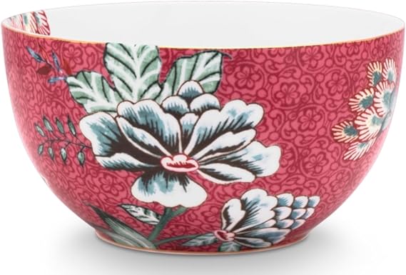 PiP Studio 51003194 Flower Festival scallop Bowl dark pink 12 cm (1 adet)