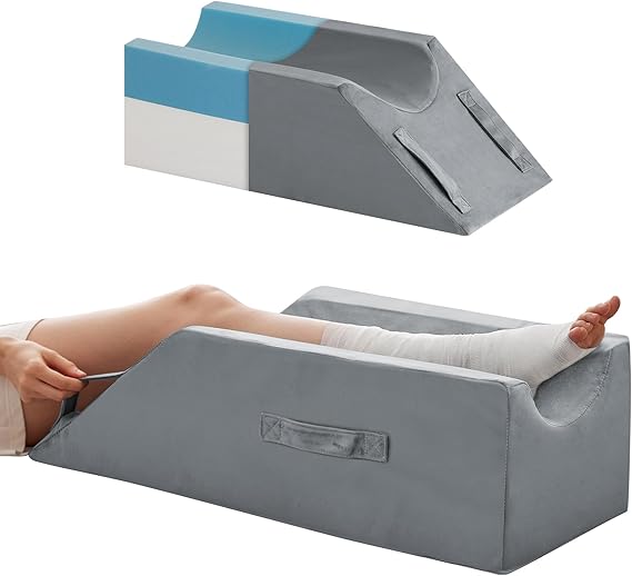 MEGCXIT Leg Elevation Pillow for After Surgery, Wedge Pillow, Grey