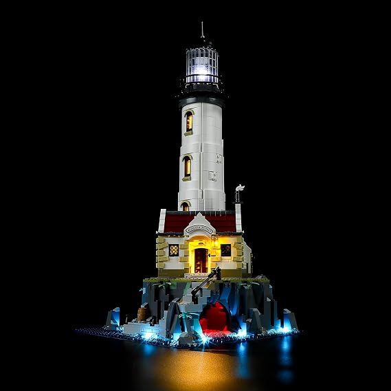 BRIKSMAX Light Kit Compatible with LEGO Ideas Motorized Lighthouse 21335