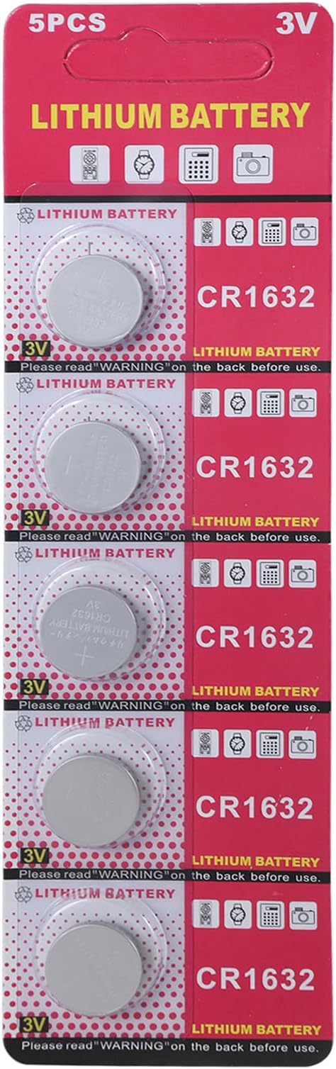 5 個交換用ボタン電池 3v Cr1632 セルコインリチウム電池時計コンピュータ Led ライト電子バランスおもちゃの電池