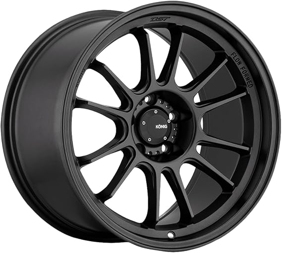 Konig Hypergram Wheels Matte Black Aluminum (1 x 1. inches /5 x, 1 inches Offset)