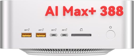 GEEKOM A9 Mega New Mini PC,AMD Ryzen AI MAX+388(118TOPS)||LPDDR5X 64GB+1TB