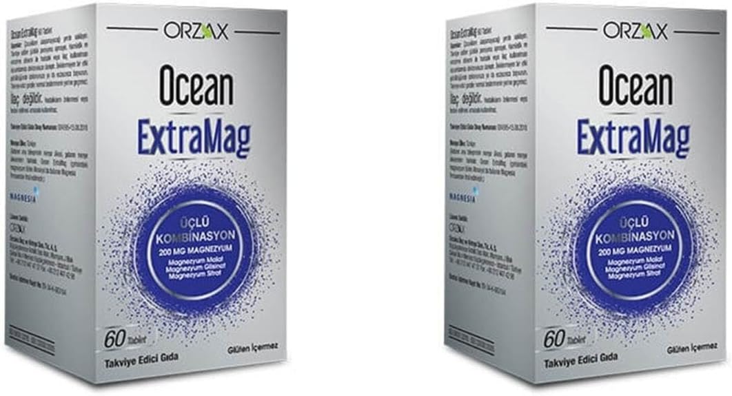 Ocean Extramag 200 Mg Magnezyum 60 Tablet 2'li Paket