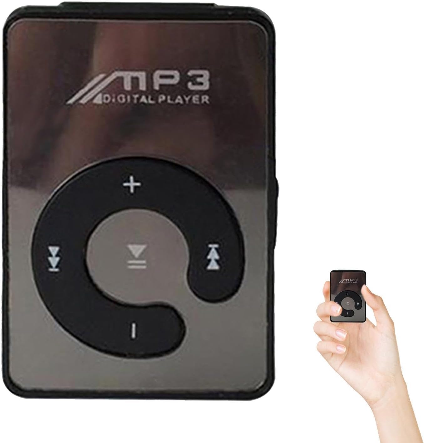 8 GB Clip MP3 Player - Portable Music Player, Lightweight Audio Device | MINIES SPORTSMP3 Player, Wearable Small MP3 Player, Perfect for Sports Running with USB Cable and Earphones
