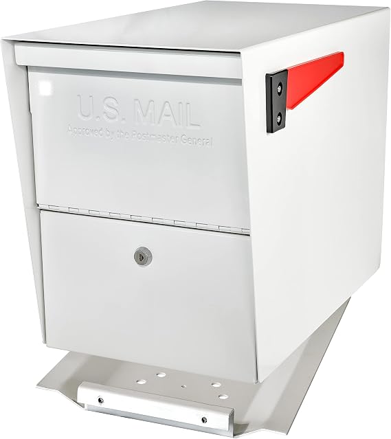 Mail Boss Package Master Locking Post Mount Package Mailbox, USPS Approved