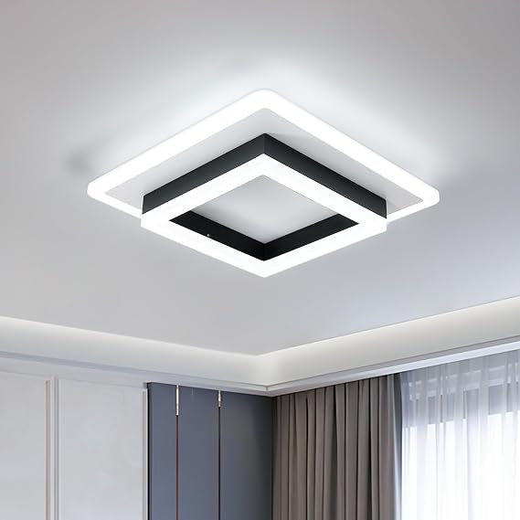 DELIPOP Square LED Ceiling Light, 30W 3375LM Modern LED Ceiling Lamp 6500K [Energy Class E]