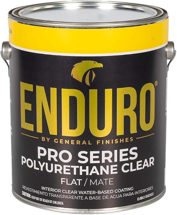 General Finishes Enduro Pro Series Clear Polyurethane, 1 Gallon, Flat