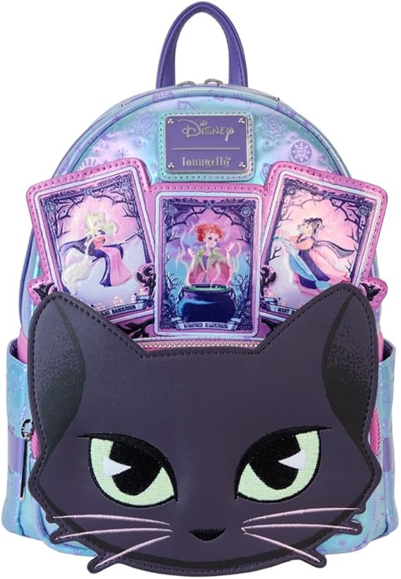 Loungefly Hocus Pocus Tarot Card Binx Iridescent Mini Backpack