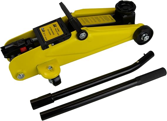 AA 2 TONNE TROLLEY JACK AA3282 Lifting Range - For Cars/Vehicles - TUV/GS Approved - Includes Case/Instructions,black yellow,-135mm to 330mm