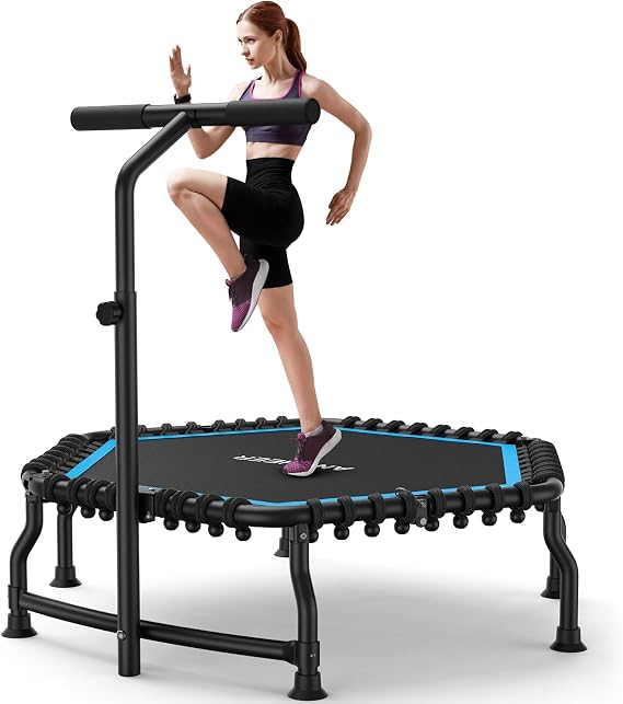 ANCHEER 50" Foldable Rebounder Trampoline for Adults-Indoor/Garden Workout