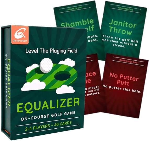 On-Course Golf Card Game: Skill-Level Equalizing Golf Playing Cards