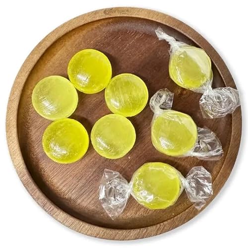 NY Spice Shop Sugar Free Lemon Drops Hard Candy - 8 Ounce Individually Wrapped Old-Fashioned Lemony Drops - Sweet Tart Sugar Free Buttons - Perfect Lemony Flavor for Holidays