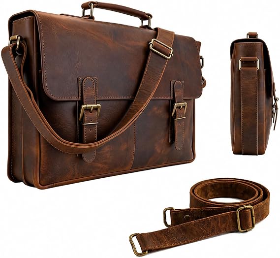 moonster Crossbody Bag - Handmade Full Grain Buffalo Leather Shoulder Bag