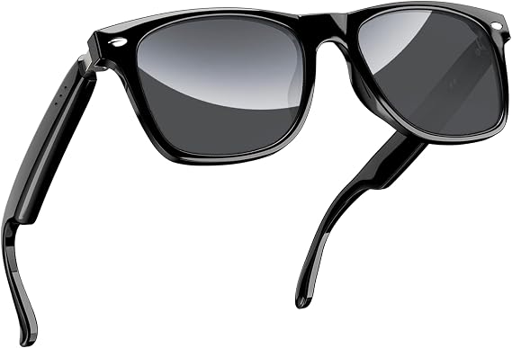Blackview Smart Glasses, Polarized Bluetooth Sunglasses with Speaker, Voice Control, UV Protection, Anti Blue Light Lens