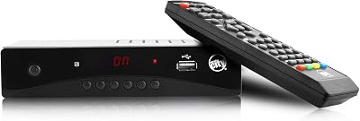 DCB-1 ATSC HD Digital TV Converter Box with HDMI Cable Remote Control HDTV PVR TV Recording Full HD 1080p LED Time Display 2019 Model