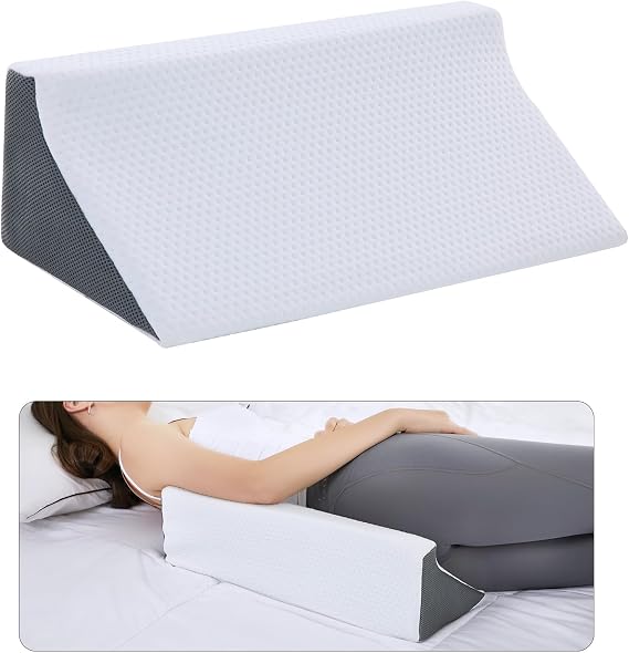 Wedge Pillow for Sleeping, Body Positioner for Side Sleepers