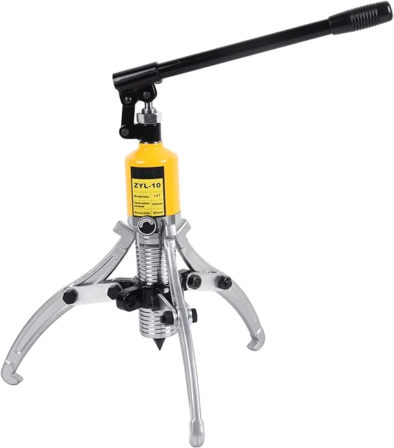 Doppy 10 Ton Hydraulic Gear Puller, Adjustable 2 or 3 Jaws Bearing Hub Separator, for Pulling Hubs, Gears, Bearings, Hydraulic Puller Separator Tool Set