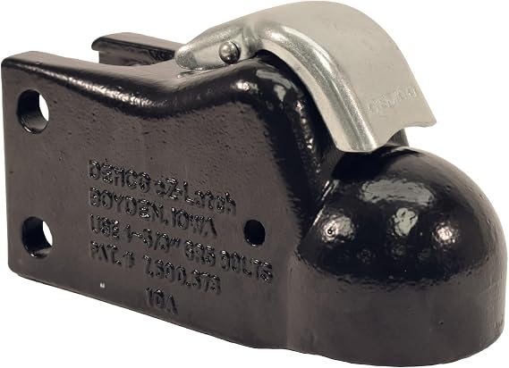 Demco 15791-81 EZ-Latch 2-5/16" 21K GVWR Channel-Mount Cast Coupler - Bolt-On w/Metal Handle