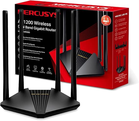 Mercusys MR30G, AC1200 Wireless Dual Band Gigabit Router