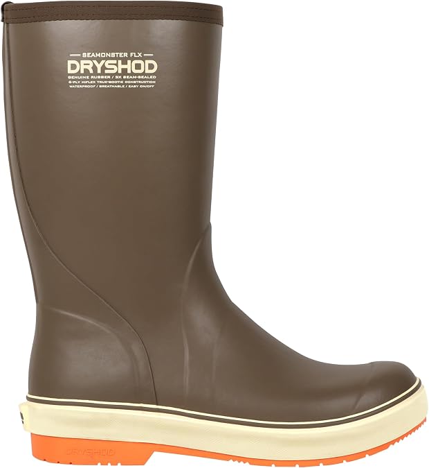 Dryshod Seamonster FLX Premium Rubber Fishing Boot | Mid-Calf Height | Waterproof | Non-Slip