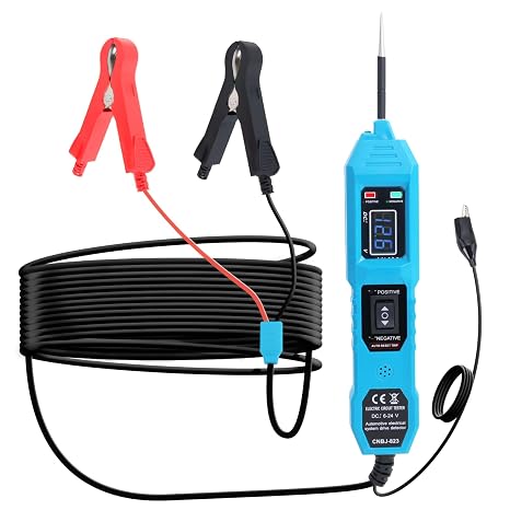 Lqito Multifunctional Car Circuit Tester Component Activation Electrical Tester 6-24V/3.5-36V AC/DC Car Power Tester Digital Display Short Circuit Finder for Continuity Testing