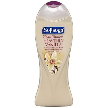Softsoap Body Butter, Mega Moisture Body Wash, Heavenly Vanilla 15 fl oz (443 ml)