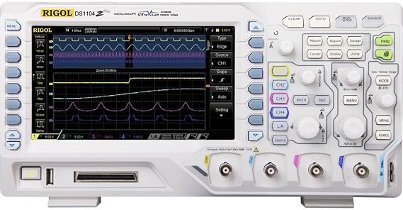 Rigol DS1104Z-S Plus Digital Oscilloscope 100MHz 4 Channel 1 GSa/s 24 Mpts 8 Bit Digital Memory (DSO)