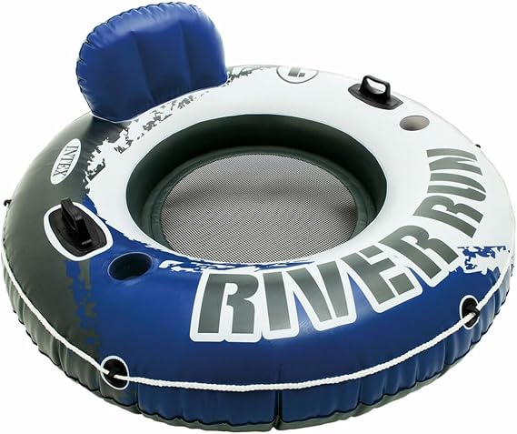 Intex 58825 River Run Fileli Koltuk Simit 135 cm Mavi, su sporları, plaj malzemesi, şişme ürün, yüzme aksesuarı, kamp, dalış, güvenlik