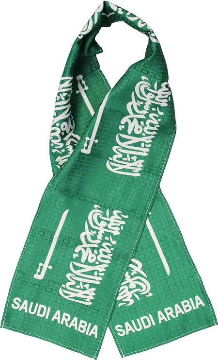 Flagline Saudi Arabia Flag Lightweight Fashion Scarf Polyester 8" x 60"