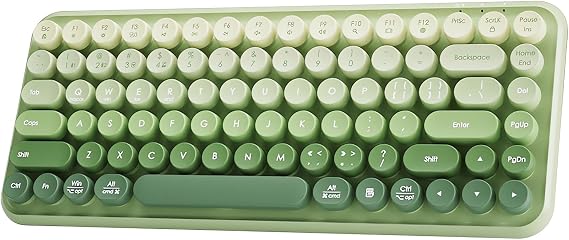 Typewriter Keyboard Rechargeable Membrane Gaming Keyboard 85-Key