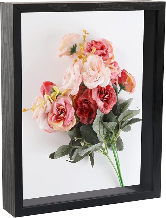 11x14 Shadow Box Frame,Display Case,Large,3D,Thicker,Inner Deep 1.8In,Black