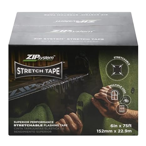 ZIP System Flexible Stretch Tape for Curves & Corners, 6" x 75' Roll