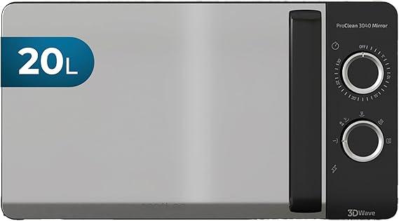 Cecotec ProClean 3040 Mirror 20L Dijital Mikrodalga Fırın Ayna Kapak