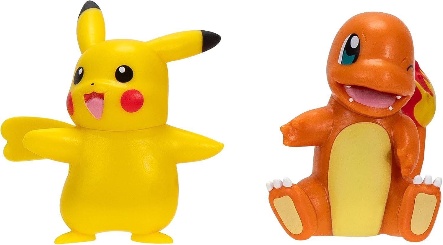 Pokémon Battle Figure First Partner 2'li Paket - Otantik Detaylara Sahip 2 İnç Charmander ve Pikachu Savaş Figürleri
