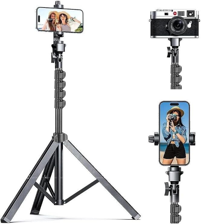 Coverzone NP588 170 cm Işık Tripodu Tripod ve Monopod Özellikli Kullanımı Kolay ve Pratik iç ve Dış Mekan Fotoğraf ve Video Çekimleri için Tripod (NP588 170 cm Işık Tripodu)