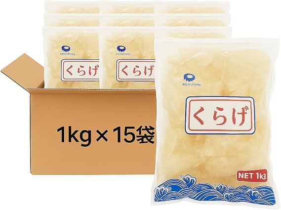 2.2 lbs 1 kg x 15 pcs Cannon Ball, Jellyfish Head, Size M, Case Salted, Commercial Use, Chilled Chinese, Appetizer, Sashimi