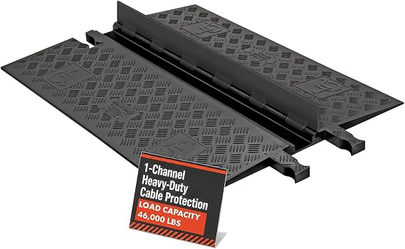 Checkers Guard Dog 1-Channel Low-Profile Cable Protector, Black/Black
