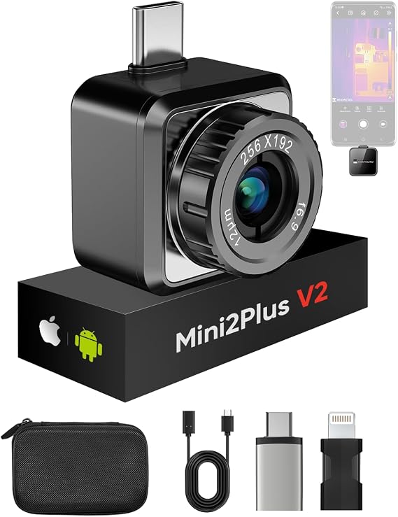 Mini2Plus V2 Thermal Camera, iOS/Android, 256x192 IR