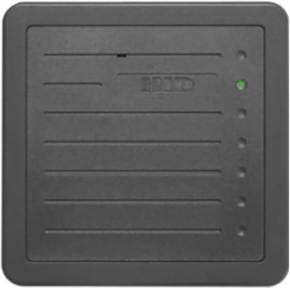 HID GLOBAL 5455BGN00 5X5 DLB GANG PROXIMITY READER GRAY WIEGAND OUTPUT & PIGTAIL 6-8IN by HID